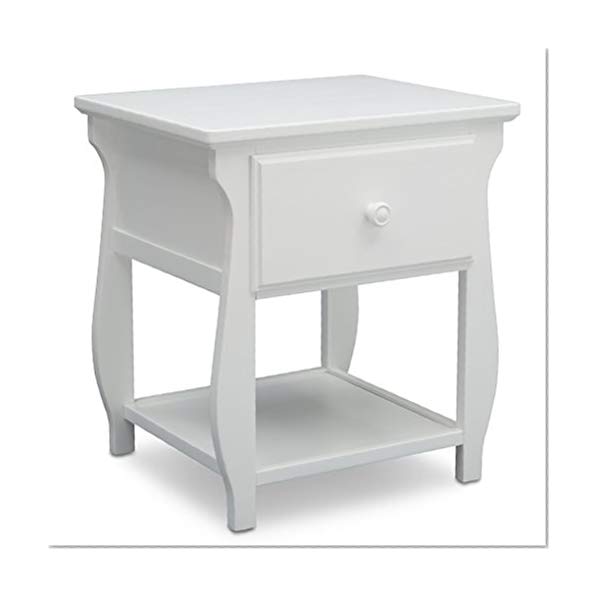 Delta Children Lancaster Nightstand, Bianca White