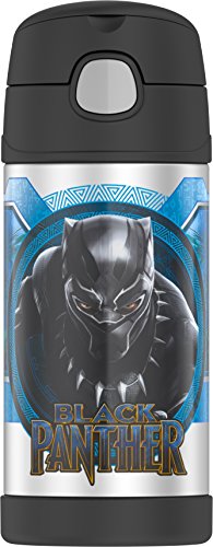 Book Cover Thermos F4018BPM6 Funtainer 12 Ounce Bottle, Black Panther