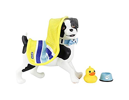 Breyer Horses Color Changing Bath / Water Toy | Sprocket The Puppy | Black / White with Surprise Blue Color | 8.5" x 7" | Ages 2+ | Model #7198