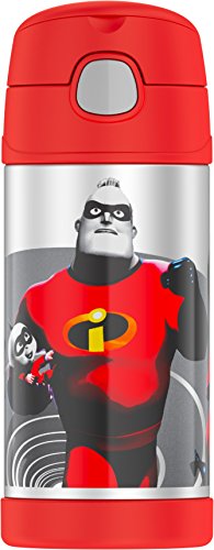 Book Cover Thermos Funtainer 12 Ounce Bottle, Incredibles 2