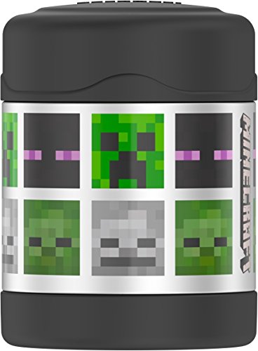 Book Cover Thermos Funtainer 10 Ounce Food Jar, Minecraft