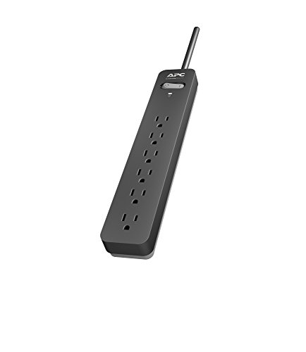 APC Surge Protector Power Strip 15 ft Cord, 6-Outlets, 1080 Joule, Long Surge Protector, PE615