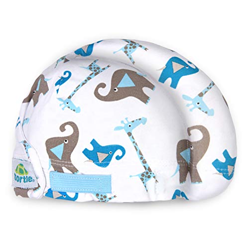 Book Cover Tortle Lucky Elephant Adjustable Repositioning Beanie, Corrective for Flat Head Syndrome (Medium)