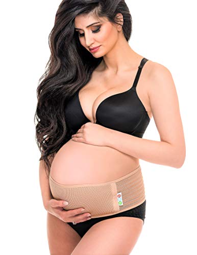 Book Cover Pregnancy Belt by Babybund - Belly Band for Pregnancy - Adjustable Size Maternity Belt Belly Support Band Stretch Straps & Breathable Mesh Girdle - Abdominal Weight Pelvic Pressure & Back Pain Relief