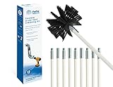 Fette Appliance - Flexible Dryer Vent Cleaning Kit, Lint Remover, Extends up to 12 Feet, Synthetic Brush Head, Use with or Without a Power Drill (12 Feet)