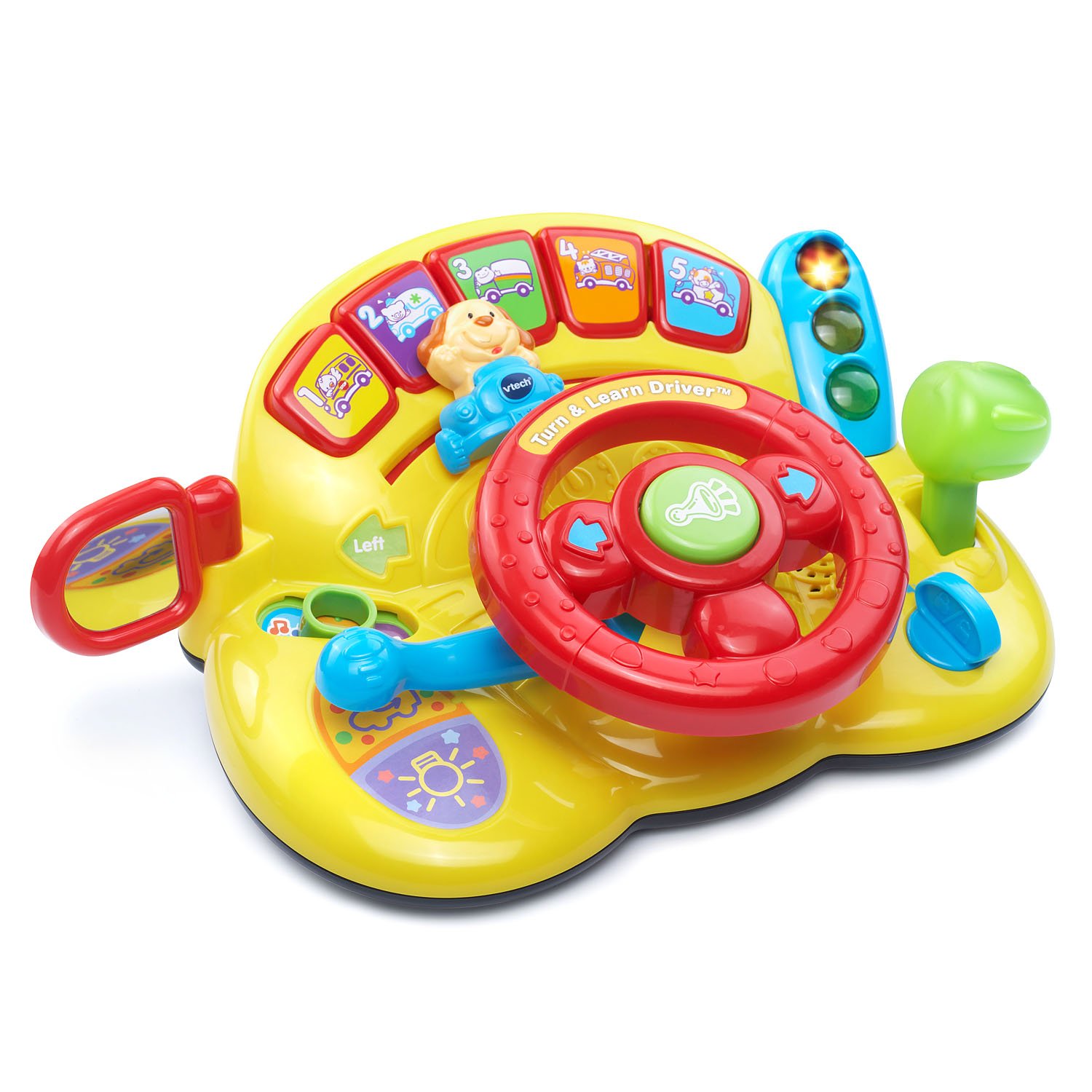 Book Cover VTech Turn and Learn Driver (Frustration Free Packaging), Yellow Yellow Frustration-Free Packaging