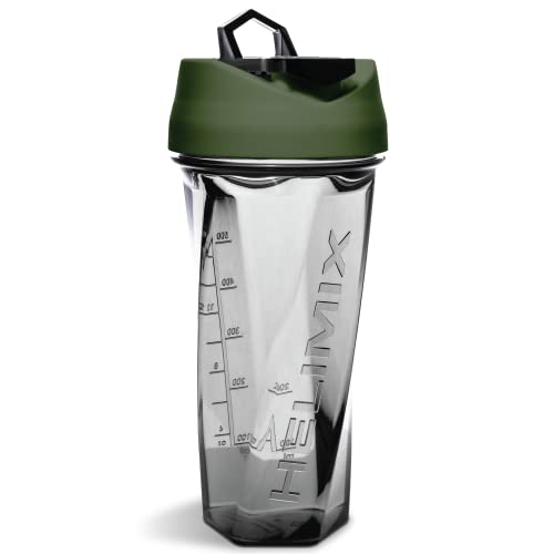 Helimix Vortex Blender Shaker Bottle 28oz | No Blending Ball or Whisk | USA Made | Portable Pre Workout Whey Protein Drink Shaker Cup | Mixes Cocktails Smoothies Shakes | Dishwasher Safe