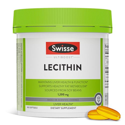 Swisse - Lecithin Liver Health & Function Supplement - 180 Softgels