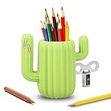 LUCKSTAR Pen Holder - Cactus Pen Container Desk Supplies Organizer Pen Holder Desktop Organiser Pencil Pot Stationery Desk Tidy Pencil Container Organizer Office Stationery Supplier Gift