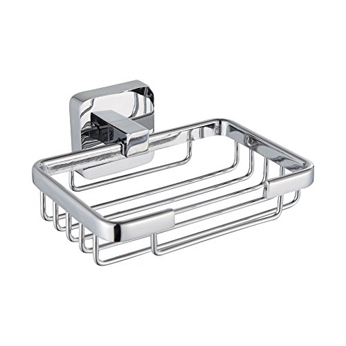 Wall Mounted Soap Dish Holder Bathroom Shower Soap Basket in Chrome