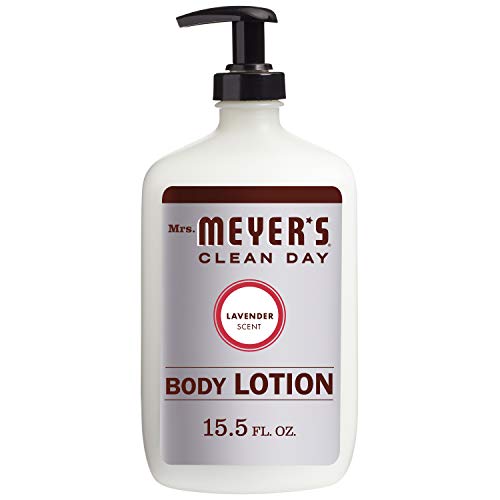 Book Cover Mrs. Meyer's Clean Day Body Lotion for Dry Skin, Non-Greasy Moisturizer Made with Essential Oils, Cruelty Free Formula, Lavender Scent, 15.5 oz