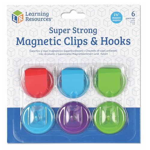 Learning Resources Super Strong Magnetic Hooks and Clips