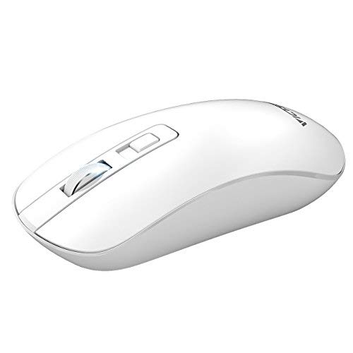 VicTsing Wireless Mouse,4-Button Slim Silent Full Size Cordless Mice,3 Adjustable CPI Levels, Portable Optical Mouse with USB Nano Receiver and ON-Off Switch for PC, Laptop, Computer and Mac