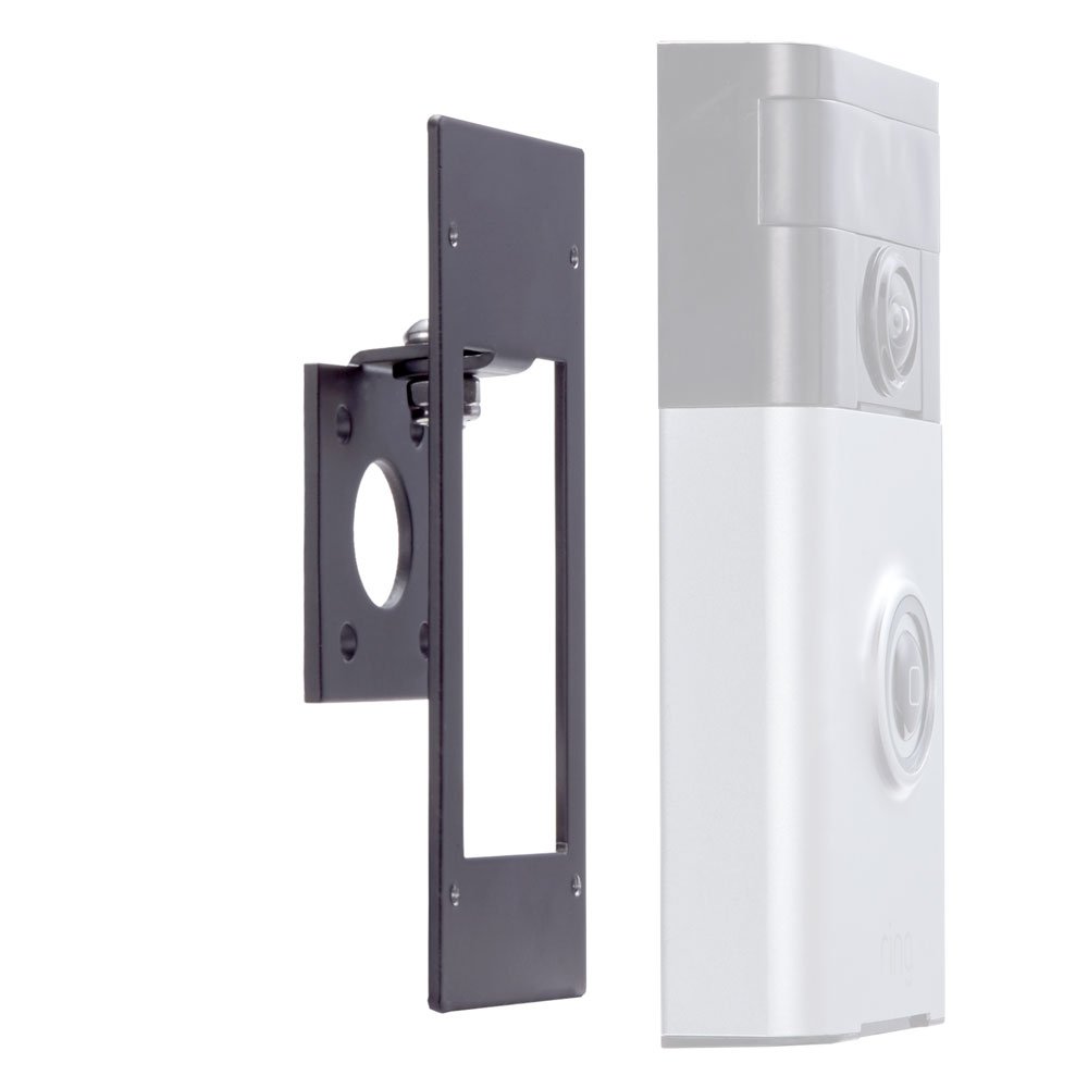 POPMAS Adjustable (-45 to +45 Degree) Metal Angle Mount Adapter Mounting Bracket Kit for Ring Wi-Fi Enabled Video Doorbell Ring 3 and Ring 4 Can't be Used(Doorbell NOT Included) Ring 1 angle mount