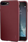 Silk iPhone 7 Plus/8 Plus Grip Case - Base Grip Lightweight Protective Slim Cover - Kung Fu Grip - Crimson Red