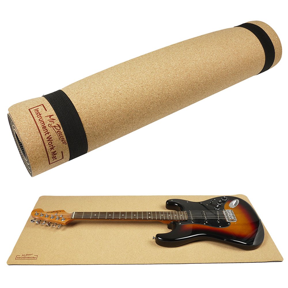 Book Cover Mr.Power Guitar Work Mat 41 x 17 inch Instrument Work Mat Guitar Cleaning Luthier Tool Suitable for Guitar, Bass, Banjo, Mandolin, Ukulele etc.
