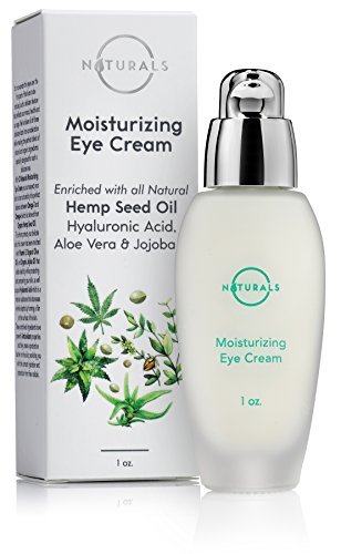 O Naturals Anti-Aging Hydrating & Moisturizing Hemp Seed Oil Eye Cream. Makeup Primer. Reduces Dark Circles, Bags, Puffiness, Fine Lines & Wrinkles Under Eyes. Hyaluronic Acid, Vitamin E Organic. 30ml