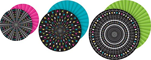 Teacher Created Resources Chalkboard Brights Hanging Paper Fans (TCR77104)