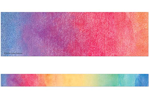 Watercolor Straight Border Trim