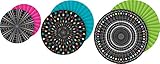 Teacher Created Resources 77104 Chalkboard Brights Hanging Paper Fans