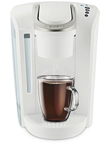 Book Cover Keurig K-Select Coffee Maker, Single Serve K-Cup Pod Coffee Brewer, With Strength Control and Hot Water On Demand, Matte White