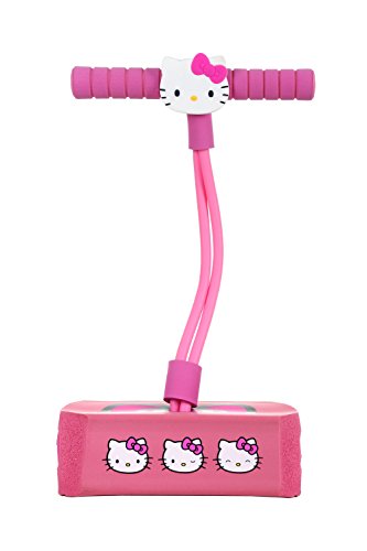 Flybar My First Foam Pogo Jumper for Kids Fun and Safe Pogo Stick for Toddlers, Durable Foam and Bungee Jumper for Ages 3 and up, Supports up to 250lbs (Pink Hello Kitty)