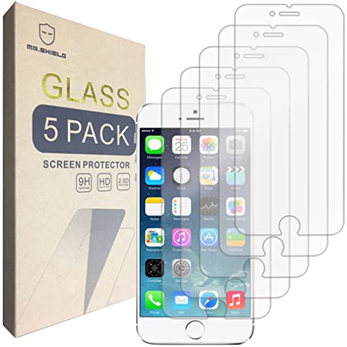 [5-PACK]-Mr.Shield For iPhone 8 / iPhone 7 [Tempered Glass] Screen Protector with Lifetime Replacement
