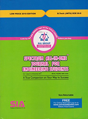 B.TECH JNTU-K ECE III-II Spectrum All-In-One Journal for Engineering Students