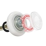 DURA-LIFT Ultra-Life MAX 2" Sealed 6200ZZ Bearing Nylon Garage Door Roller, 4" Stem, Pack of 10