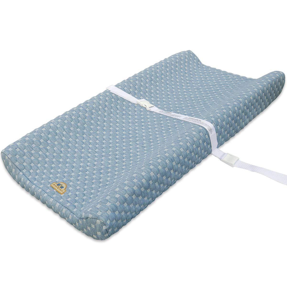 Book Cover Super Soft and Comfy Bamboo Changing Pad Cover for Baby by BlueSnail (Blue) Blue 16x32 Inch (Pack of 1)