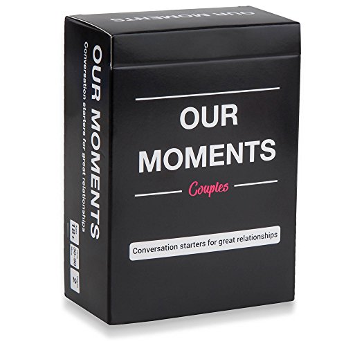 Book Cover OUR MOMENTS Couples: 100 Thought Provoking Conversation Starters for Great Relationships - Fun Conversation Cards Game for Couples