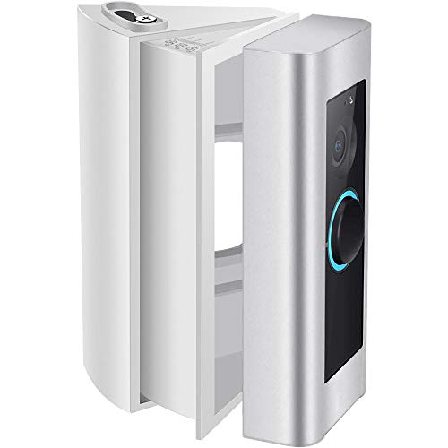 QIBOX Compatible with Ring Video Doorbell Pro Wedge Corner Kit, Adjustable Doorbell Angle Mount Adapter/Mounting Plate/Bracket/Wedge Kit (ONLY Compatible for Ring Doorbell Pro)
