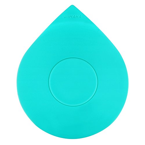 Book Cover Wimaha Tub Stopper Plug Cover for Bathtub, Universal Silicone Drain Stopper for 1-1/2-4in Bathroom, Laundry, Kitchen, Water-Drop Design, Teal