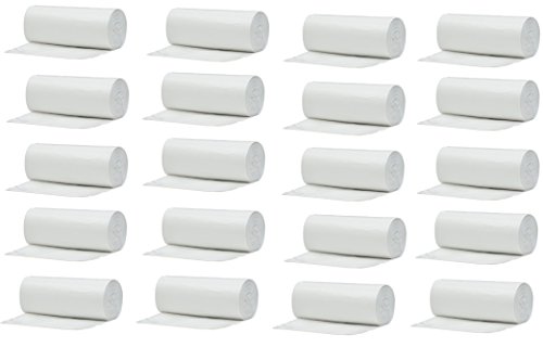 Muscle Bag 12-16 Gallon Duraflex Series Trash Can Liners, 33" Length x 24" Width, 8 Micron Thickness, 20 Rolls of 50ct Coreless, 1000 Bags