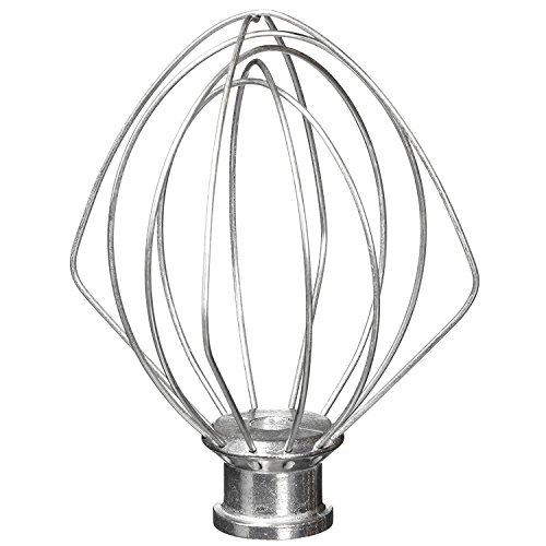 6-Wire Whip Attachment Fits KitchenAid Tilt-Head Stand Mixer Replace K45WW, Stainless Steel, Egg Heavy Cream Beater, Cakes Mayonnaise Whisk