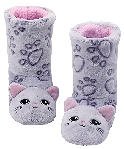 Panda Bros Slipper Socks for Women Cozy Warm Lined Fuzzy Sock Slippers Indoor Booties with Non Slip Grippers
