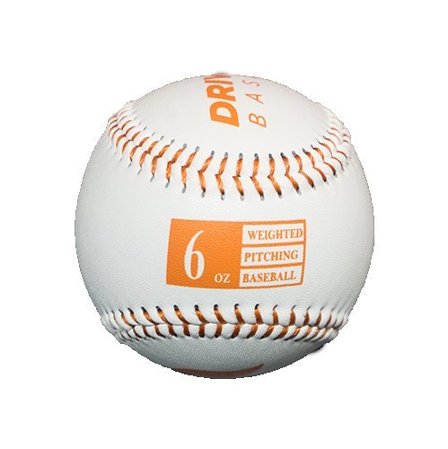 Driveline Leather Weighted Baseballs: Orange, 6oz