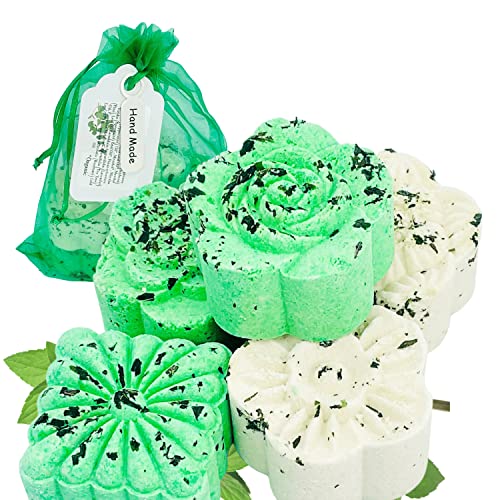 Breathe Easy Aromatherapy Shower Bombs (5PK XTRA STRENGTH) – Menthol, Peppermint, Rosemary & Other Essential Oils Helps Ease Sinus, Colds, Cough, Congestion | Relaxing Gift Idea