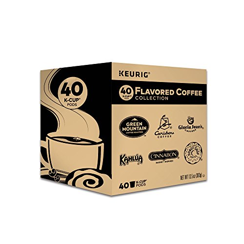 Keurig Flavored Coffee Collection Variety Pack, Single-Serve Coffee K-Cup Pods Sampler, 40 Count