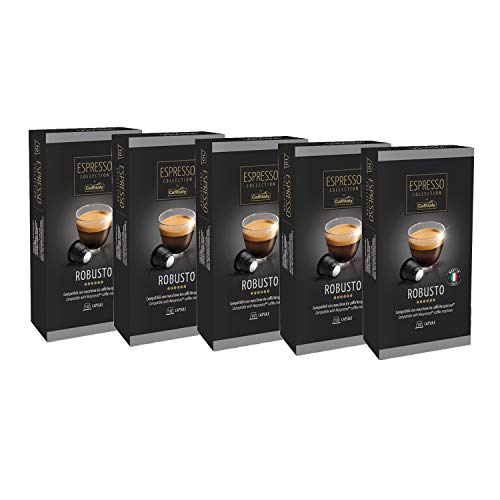 Caffitaly Espresso Collection Nespresso Compatible Coffee Capsules Intensity 10 - Robusto, 50 Pods