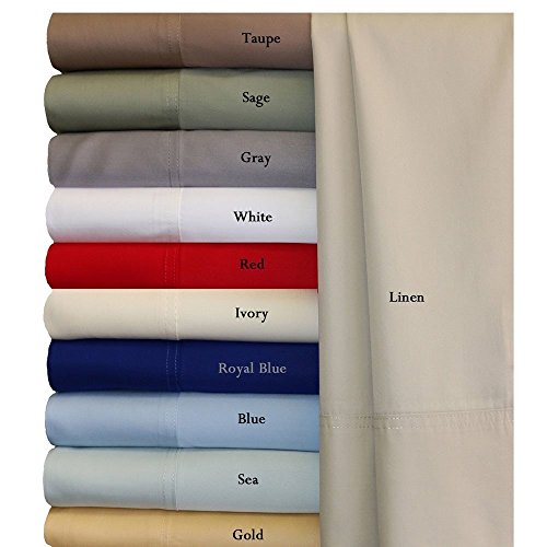 Book Cover Royal Hotel Bedding Top-Split King: Adjustable Split Top King Ivory Silky Soft Bed Sheets 100% Bamboo Viscose Sheet Set
