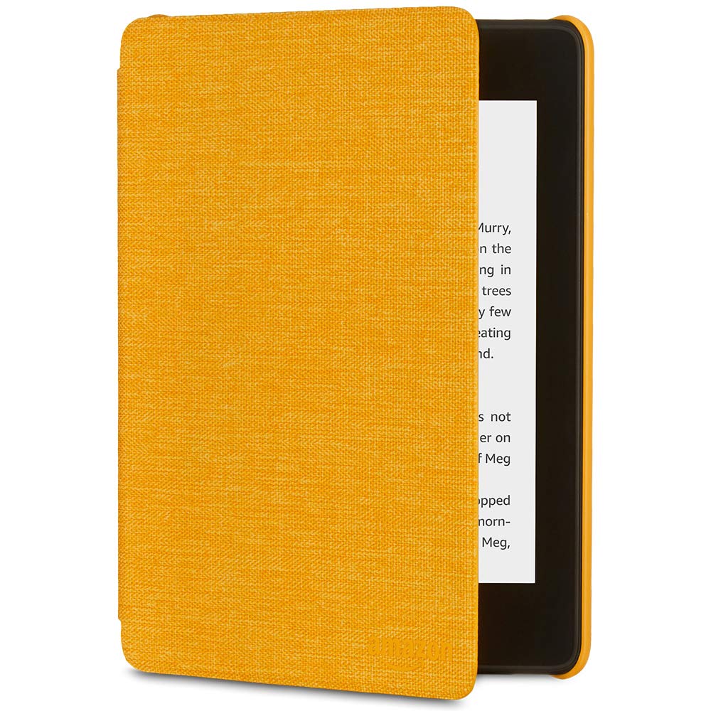 Book Cover Kindle Paperwhite Water-Safe Fabric Cover (10th Generation-2018), Canary Yellow