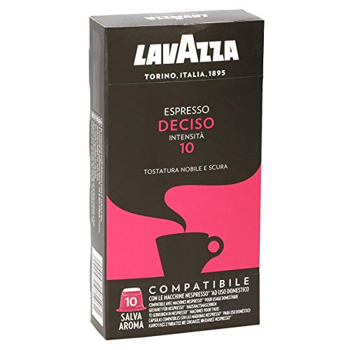 Book Cover 80 x LAVAZZA - Nespresso OriginalLine Compatible Capsules - ESPRESSO DECISO - Intensity 10