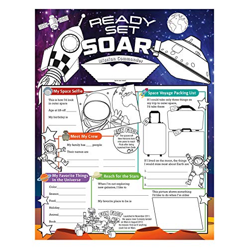 North Star Teacher Resource NST3093 Fill Me In: Ready Set Soar! Activity Posters, 17 x 22 Inch, Pack of 32