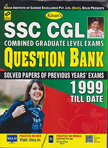 Kiran’s SSC CGL Combined Graduate Level Exams Question Bank 1999 till Date (Solved Papers Of Previous Year Exams) - 2102