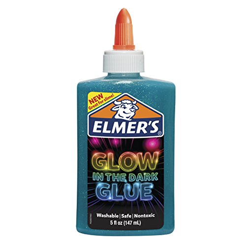 Elmers Glow in The Dark Liquid Glue 5oz-Blue
