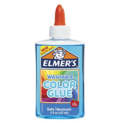 Elmer's Washable Translucent Color Glue, Great For Making Slime, Assorted Colors, 5 Ounces Each, 4 Count, 5 Oz., Standard Packaging