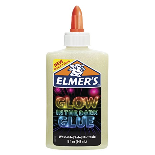 Book Cover Elmer's Glow-in-the-Dark Liquid Glue, Washable, Natural, 5 Ounces, Great for Making Slime
