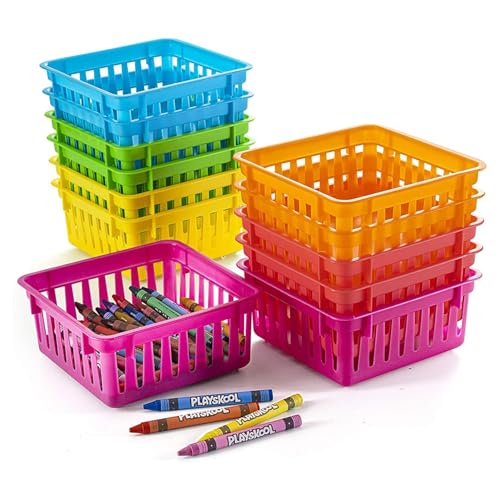 Prextex Classroom Storage Baskets Crayon and Pencill Storage Baskets