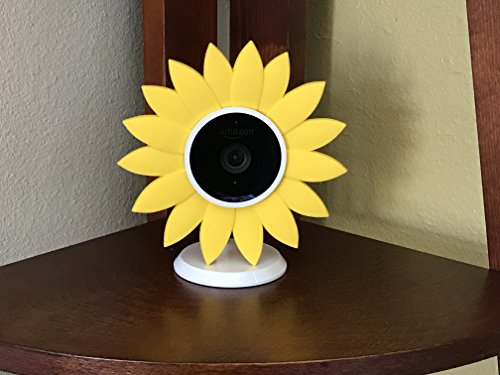 Book Cover Hide-Your-Cam Sun Flower Camouflage Cover for Amazon Cloud Cam Indoor Security Camera, Skin Case Disguise Protection Decoration